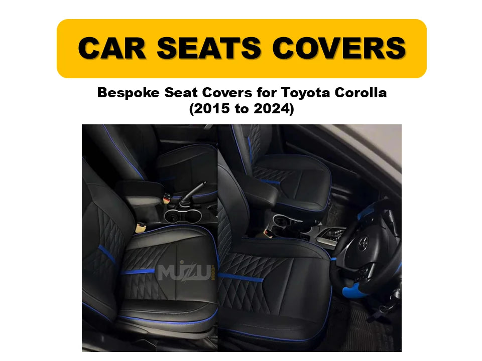 Toyota Corolla 2015–2024 Bespoke Seat Covers – Custom Fit, Premium Comfort & Quality Protection