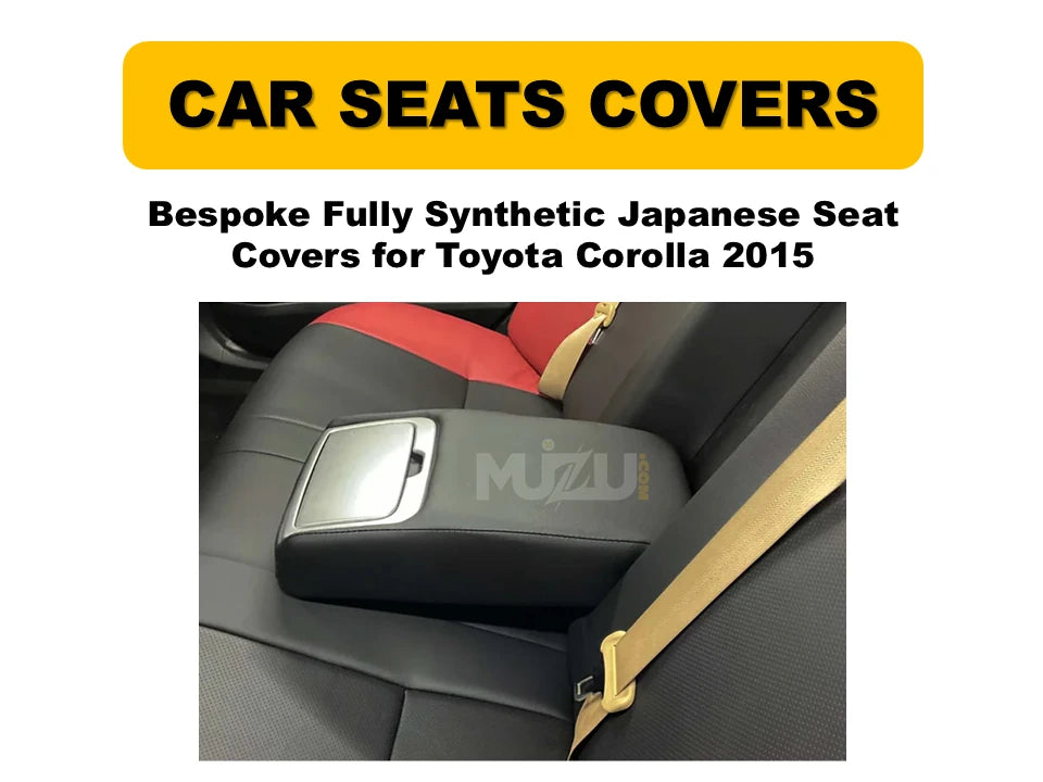 Toyota Corolla 2015 Bespoke Seat Covers – Fully Synthetic Japanese Fabric, Custom Fit & Premium Style6
