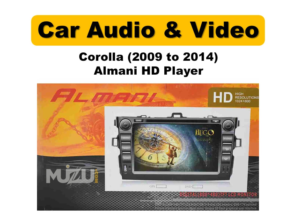 Toyota Corolla Almani HD Player 2009–2014 | In-Dash Multimedia Player