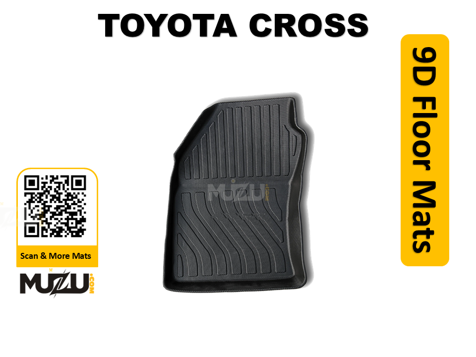 Toyota Corolla Cross 9D TPE Plastic Car Floor Mats (2020–2024) – Heavy Duty Custom Fit