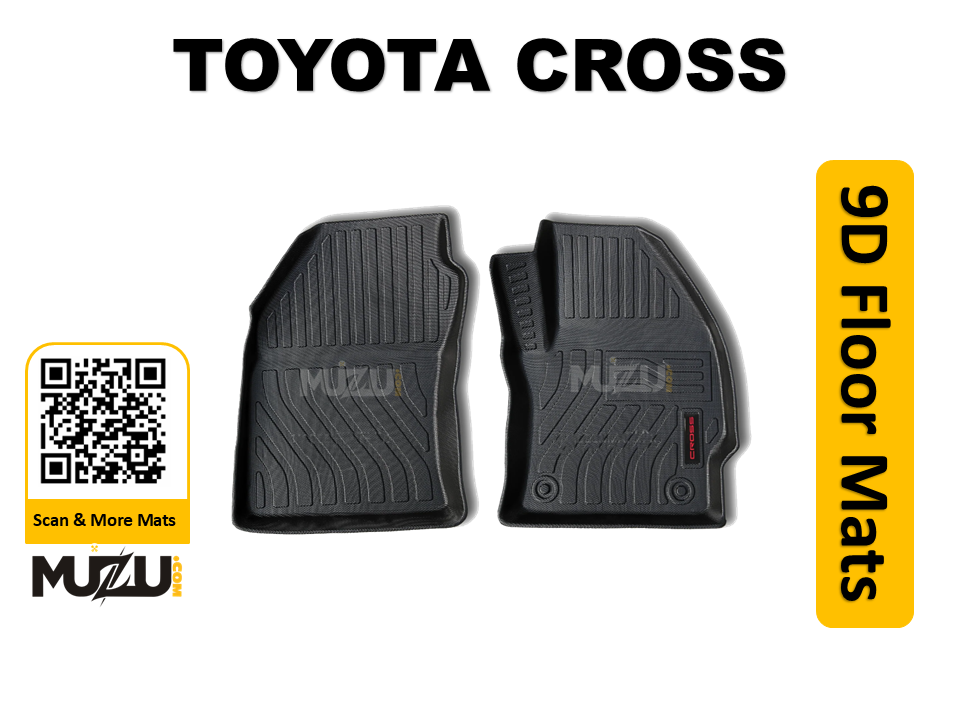 Toyota Corolla Cross 9D TPE Plastic Car Floor Mats (2020–2024) – Heavy Duty Custom Fit