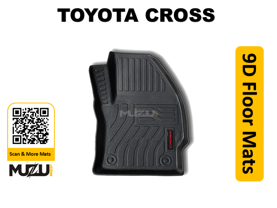 Toyota Corolla Cross 9D TPE Plastic Car Floor Mats (2020–2024) – Heavy Duty Custom Fit