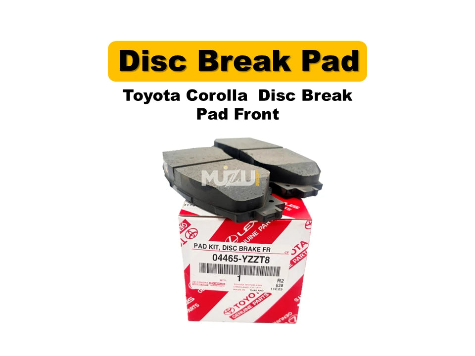 Toyota Corolla Genuine Front Disc Brake Pads – Original Toyota Brake Set
