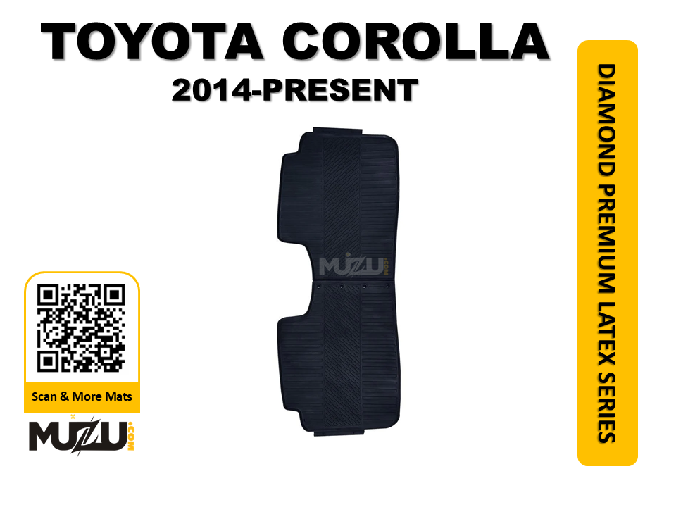 Toyota Corolla Latex Rubber Car Floor Mats (2014–Present) – Heavy Duty Protection