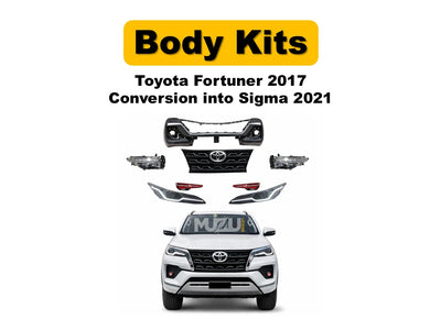 Toyota Fortuner Facelift Front Conversion Kit – Bumper, Grille & LED Headlights (White)