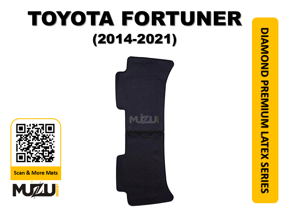 Toyota Fortuner Latex PVC Car Floor Mats (2014–2021) – Durable All-Weather Protection