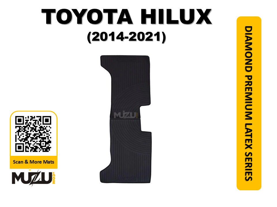 Toyota Hilux Latex Rubber Car Floor Mats (2014–2021) – Heavy Duty Protection