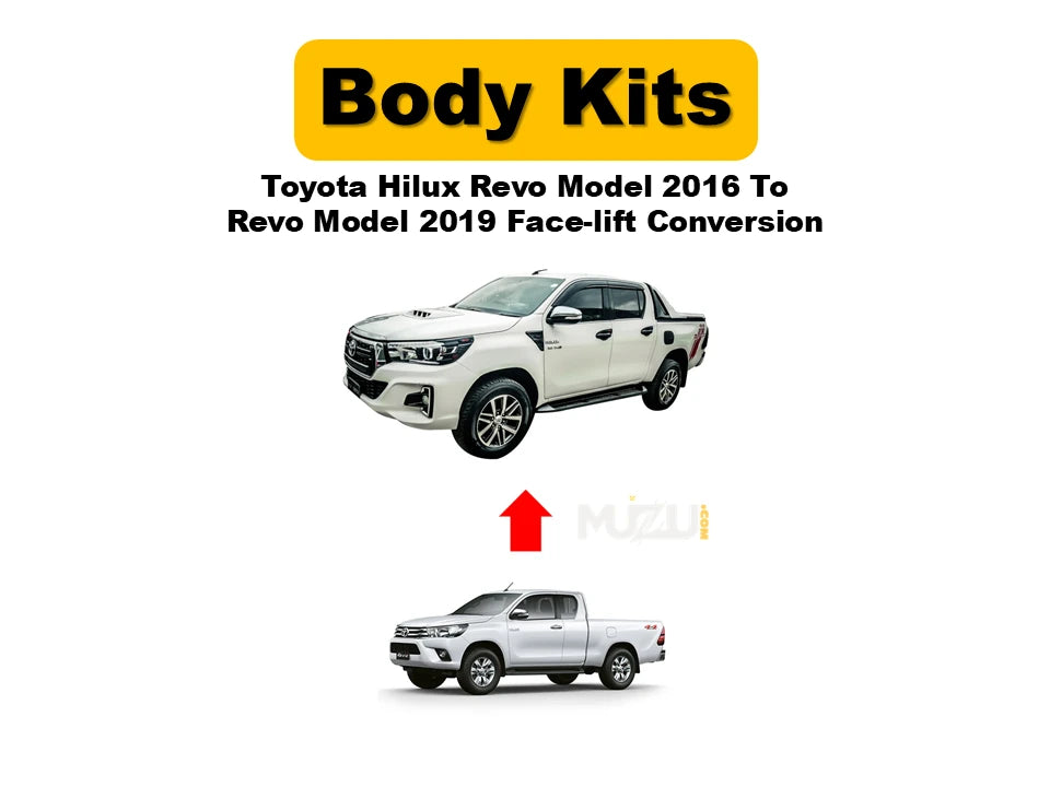 Toyota Hilux Revo 2016–2019 Face-Lift Conversion Kit – Revo/Rocco Style Front Upgrade