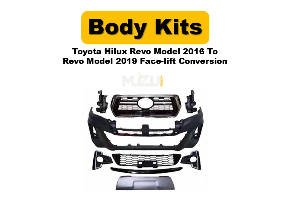 Toyota Hilux Revo 2016–2019 Face-Lift Conversion Kit – Revo/Rocco Style Front Upgrade