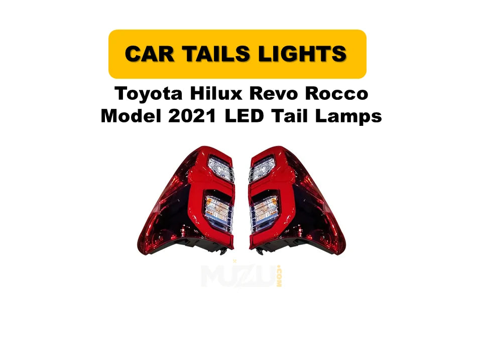 Toyota Hilux Revo Rocco 2021 LED Tail Lights – Premium OEM Style Rear Lamps (Pair)