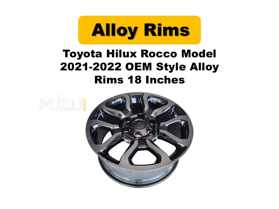 Toyota Hilux Rocco 2021–2022 OEM Style Alloy Rims – 18 Inch Heavy-Duty Sport Wheels (Set of 4)