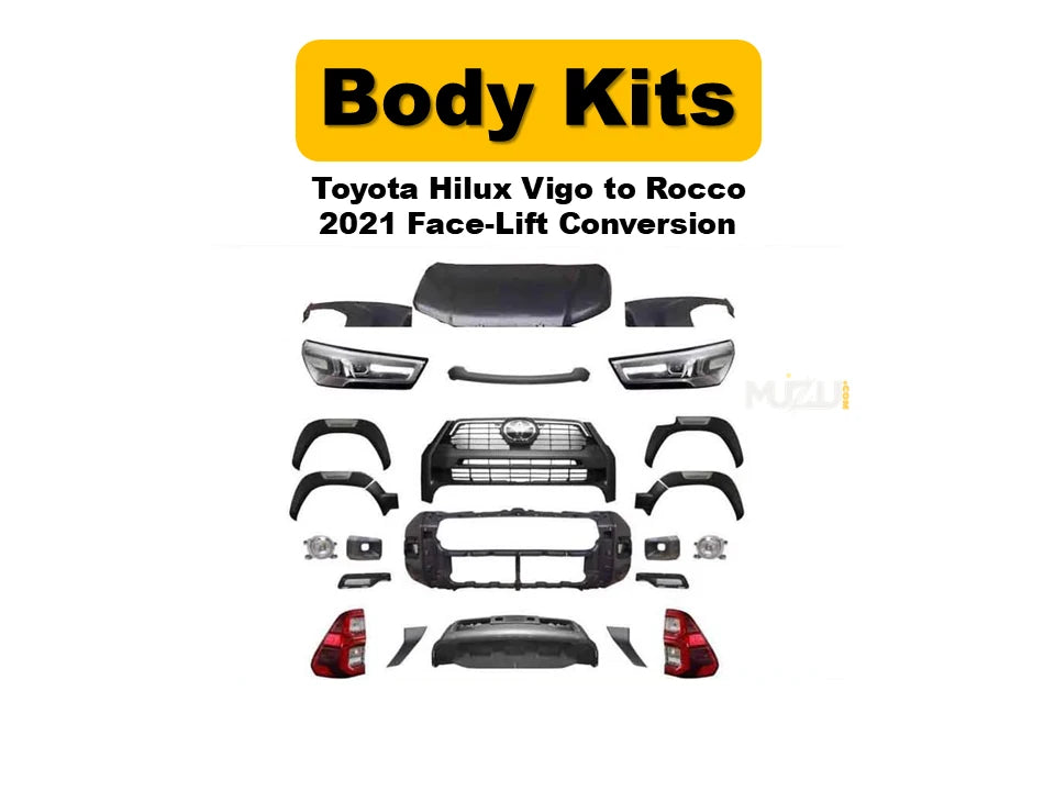 Toyota Hilux Vigo to Rocco 2021 Face-Lift Conversion Kit (Complete Upgrade Set)