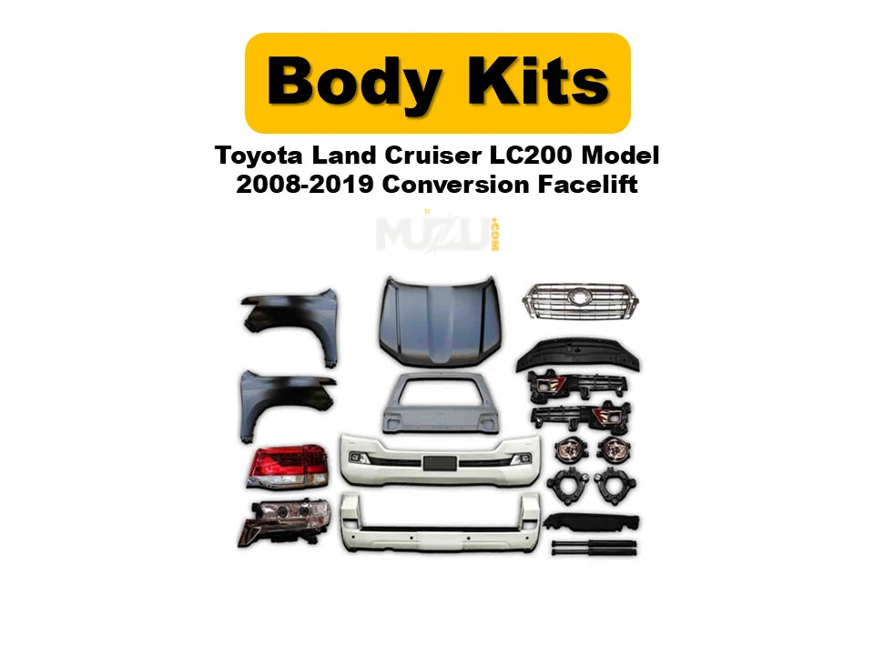 Toyota Land Cruiser LC200 2008–2019 Facelift Conversion Kit – Complete Front & Rear Upgrade