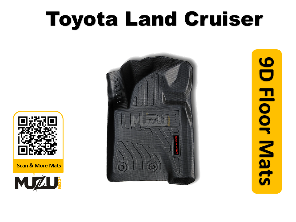 Toyota Land Cruiser Plastic 9D Car Mats – Premium All-Weather Protection