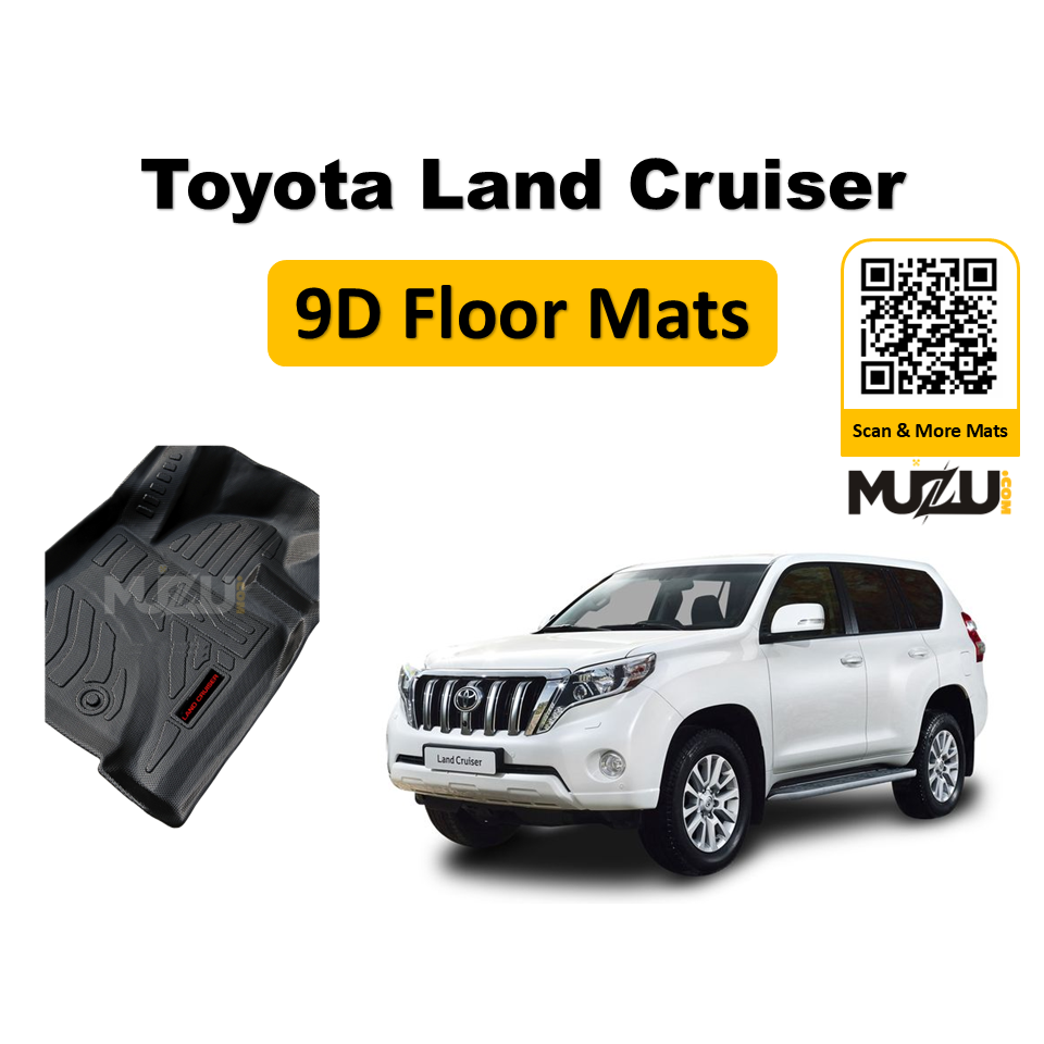 Toyota Land Cruiser Plastic 9D Car Mats – Premium All-Weather Protection