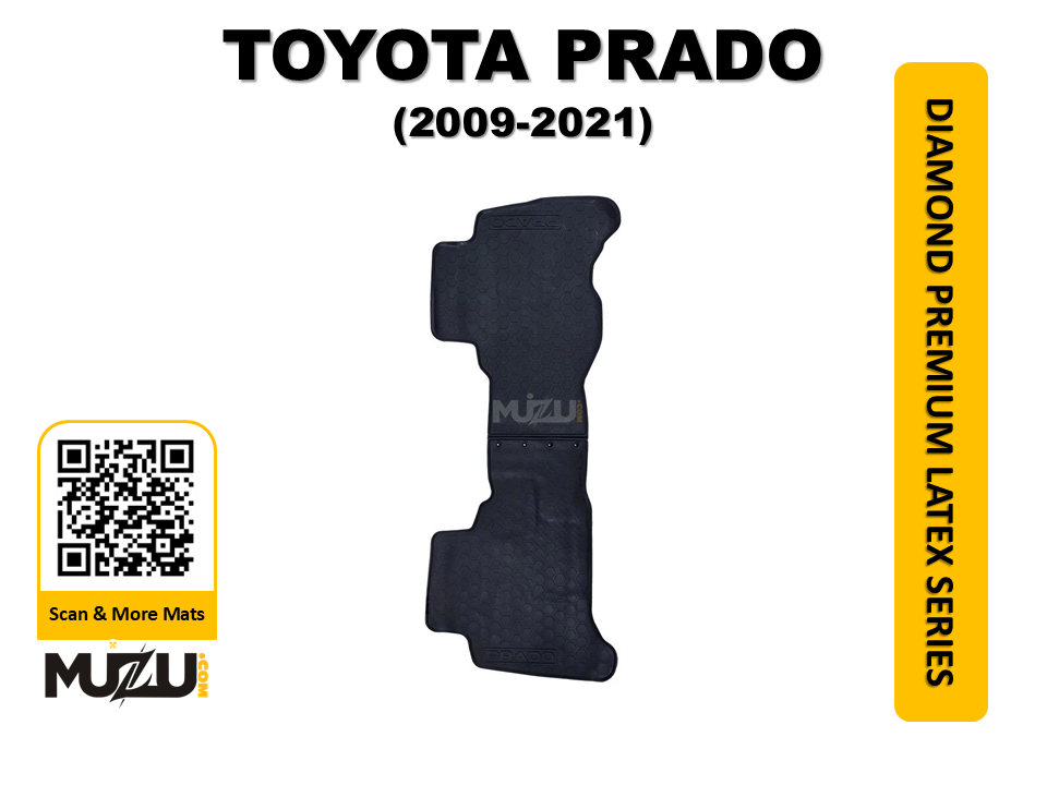 Toyota Prado 2009–2021 Latex Rubber Car Floor Mats – Heavy Duty Custom Fit