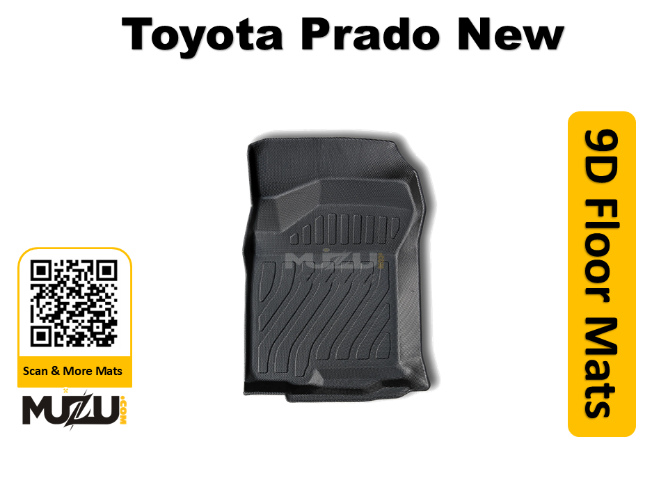 Toyota Prado 9D TPE Plastic Car Floor Mats – Heavy Duty Luxury Series