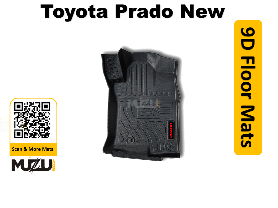 Toyota Prado 9D TPE Plastic Car Floor Mats – Heavy Duty Luxury Series