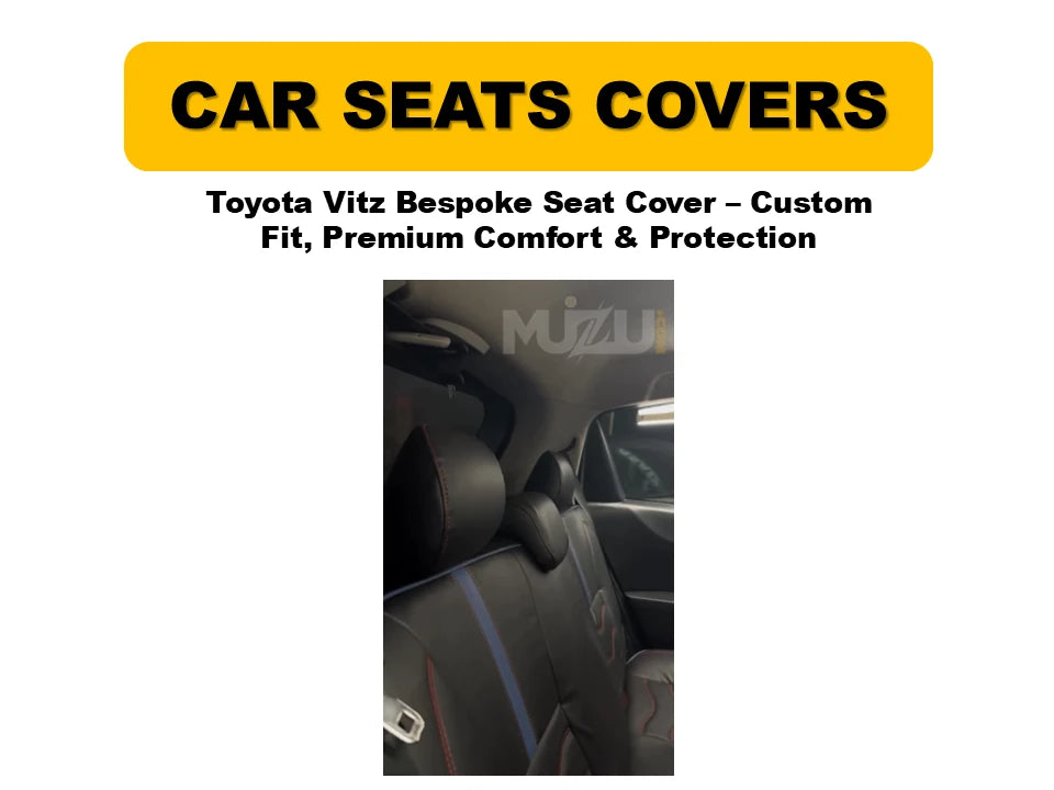 Toyota Vitz Bespoke Seat Covers – Custom Fit, Premium Comfort & Protection