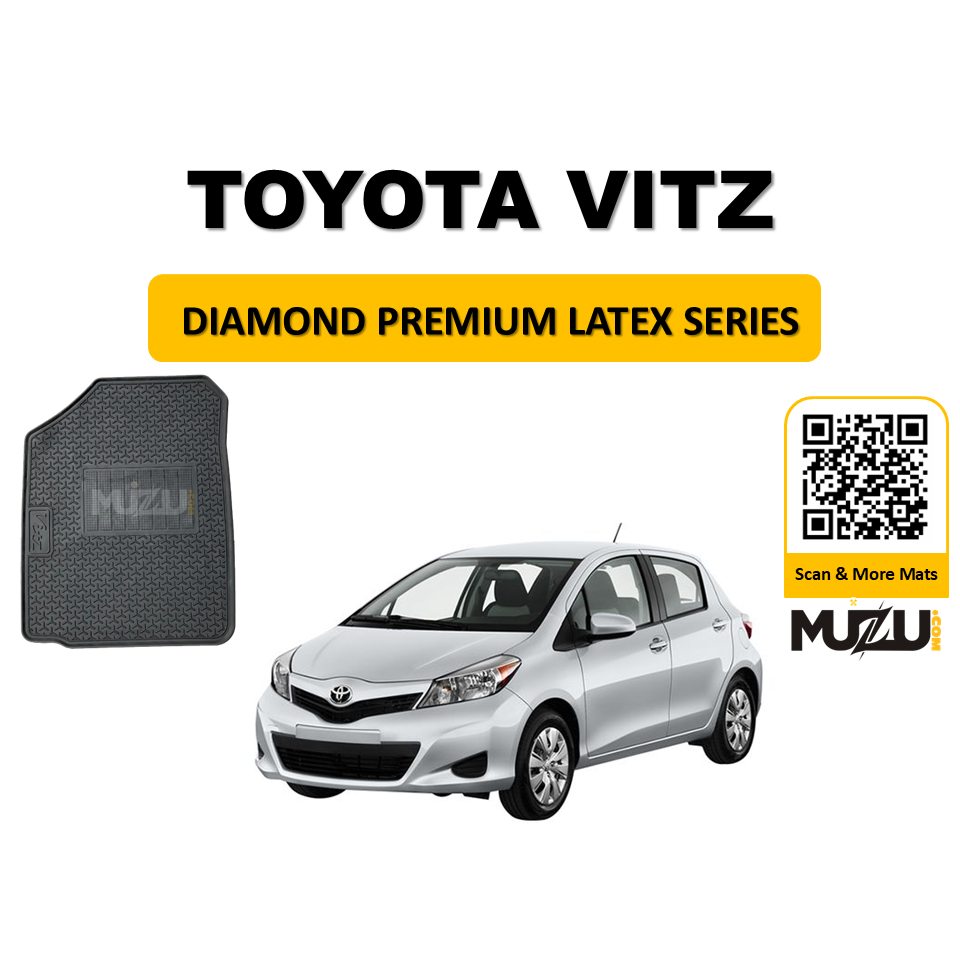 Toyota Vitz Latex Rubber Car Floor Mats – Durable & Waterproof