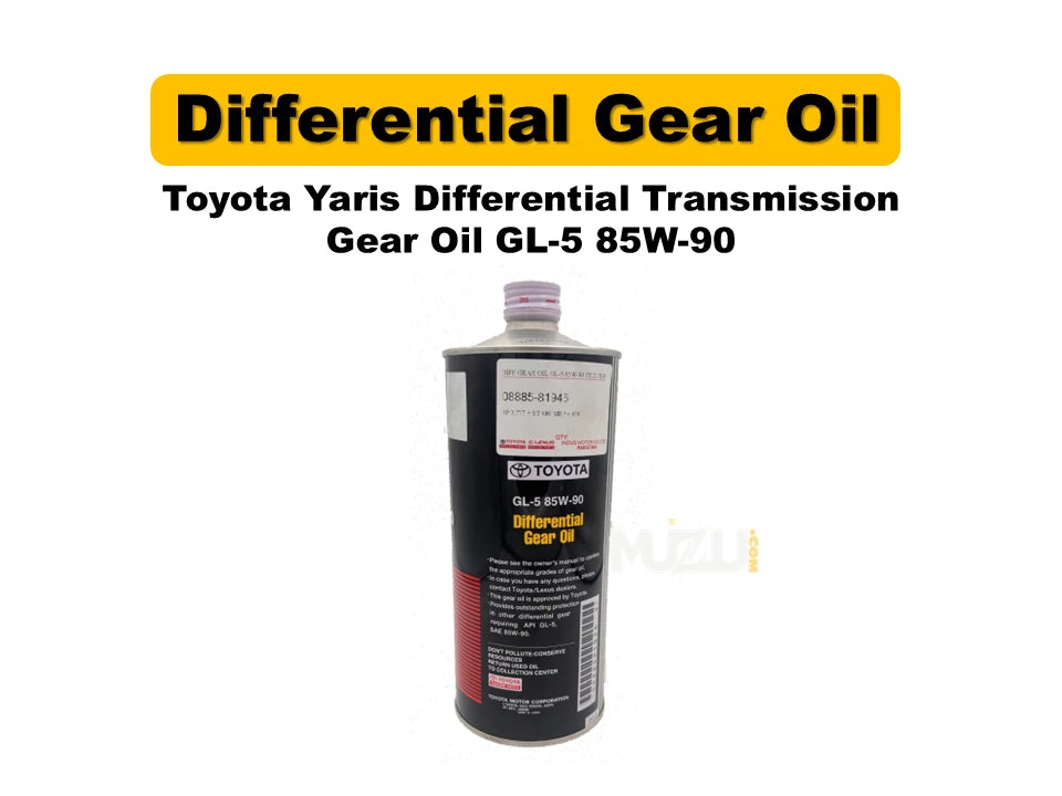 Toyota Yaris Genuine Differential Gear Oil GL-5 85W-90 – Original Transmission Protection