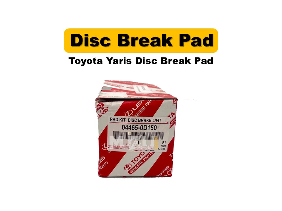 Toyota Yaris Genuine Disc Brake Pads – Front Brakes (Original Parts)