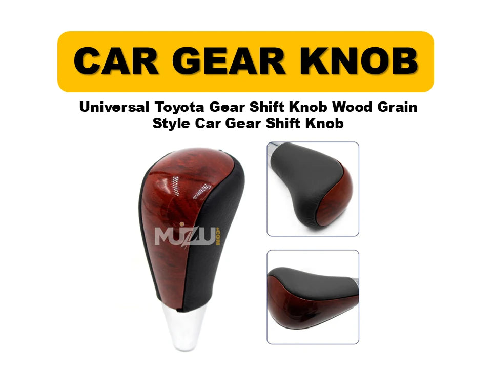 Universal Toyota Gear Shift Knob – Wood Grain Style Car Gear Shift Knob
