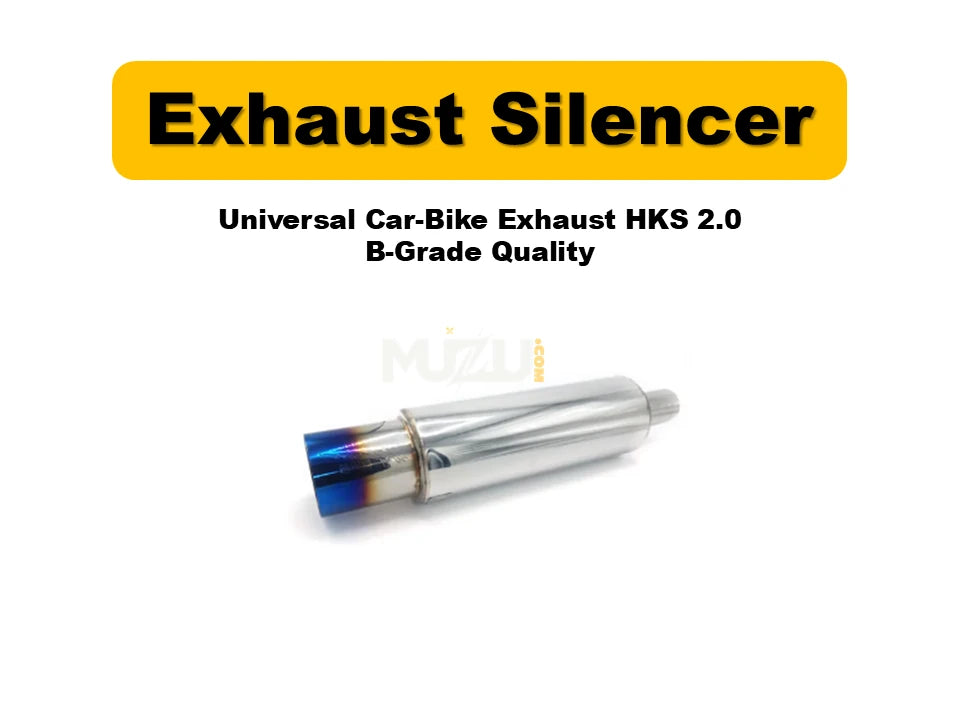 Universal Car-Bike Exhaust HKS 2.0 – B-Grade Quality