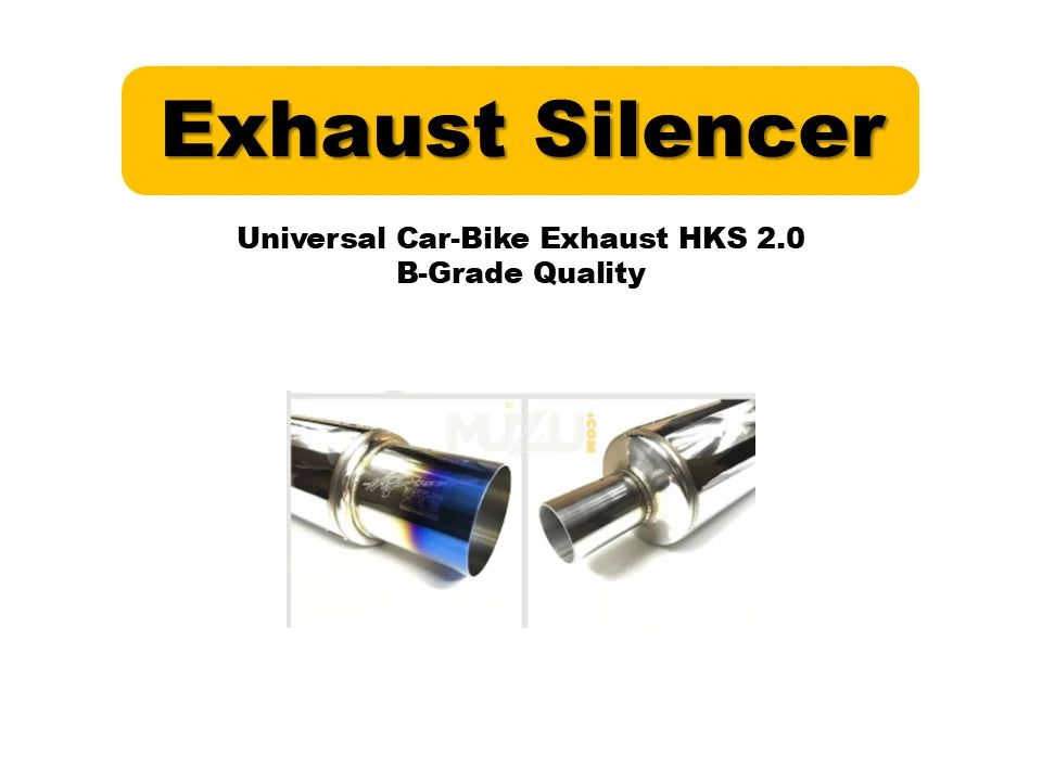 Universal Car-Bike Exhaust HKS 2.0 – B-Grade Quality