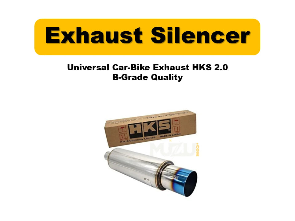 Universal Car-Bike Exhaust HKS 2.0 – B-Grade Quality