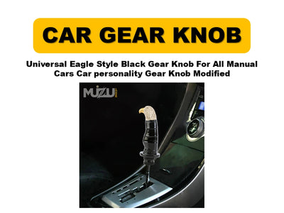 Universal Eagle Style Black Gear Knob – Modified Personality Gear Shift Knob for Manual Cars