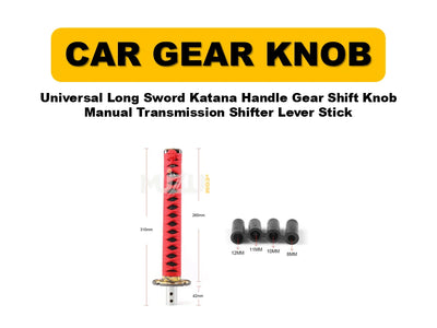 Universal Long Sword Katana Handle Gear Shift Knob – Manual Transmission Shifter Lever Stick