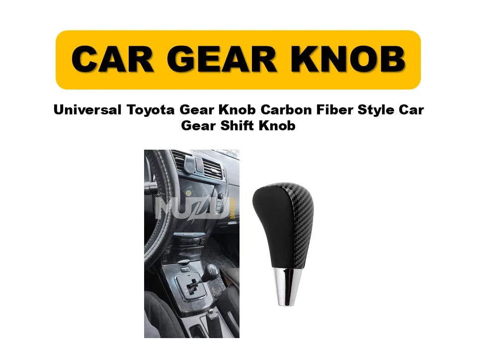 Universal Toyota Gear Knob – Carbon Fiber Style Car Gear Shift Knob