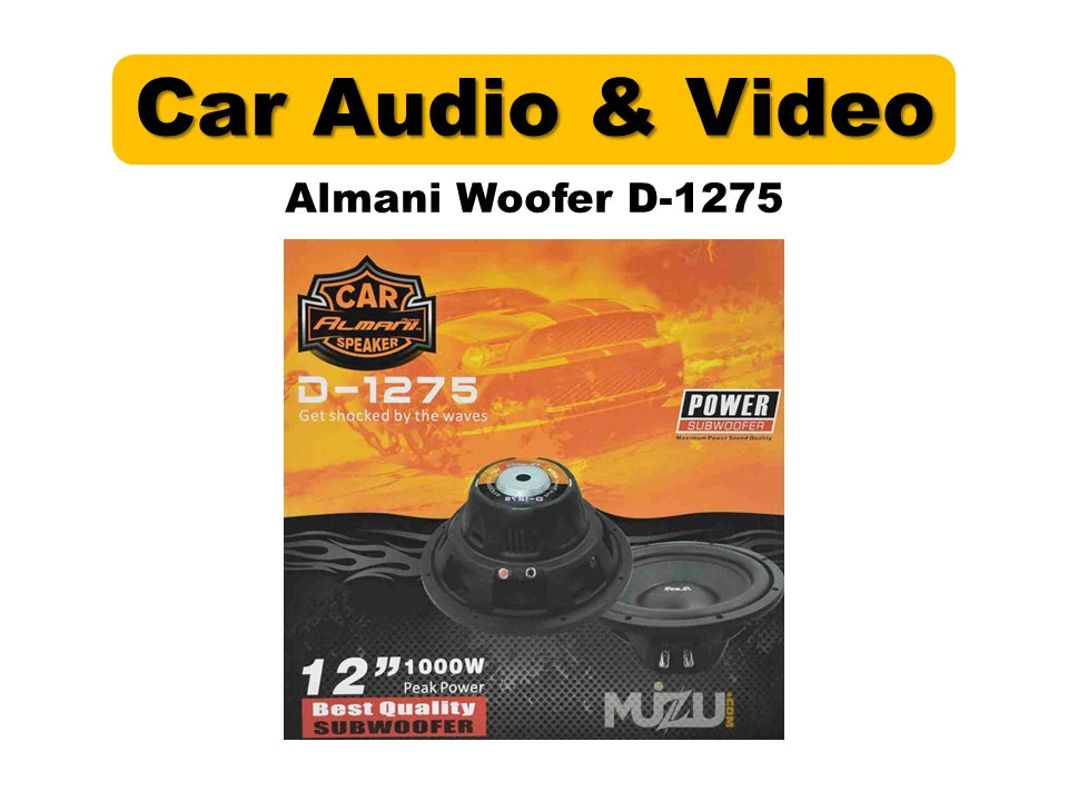 Almani D-1275 Car Subwoofer | Bass Woofer Speaker