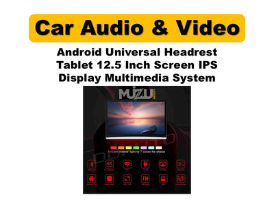 Android Universal Headrest Tablet 12.5″ | IPS Display Multimedia System