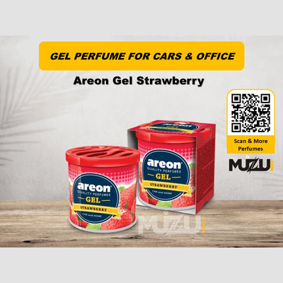 Areon Gel Strawberry – Car & Office Gel Perfume
