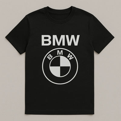 BMW Logo T-Shirt – Premium Black Cotton Tee for Ultimate Driving Fans