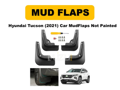 Car Mud Flaps Hyundai Tucson 2021 – Not Painted 4 Pcs Set with Colour Box Pack (China)