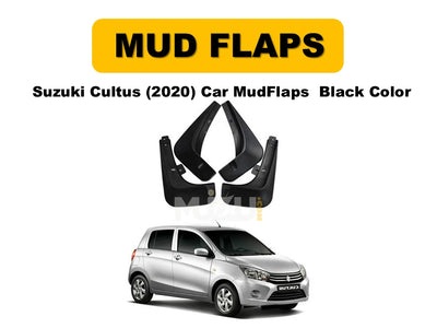 Car Mud Flaps Suzuki Cultus 2020 – Black 4 Pcs Set with Colour Box Pack (Pakistan)