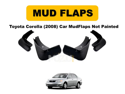 Car Mud Flaps Toyota Corolla 2008 – Not Painted 4 Pcs Set Poly Bag Pack Casp 17-MF301
