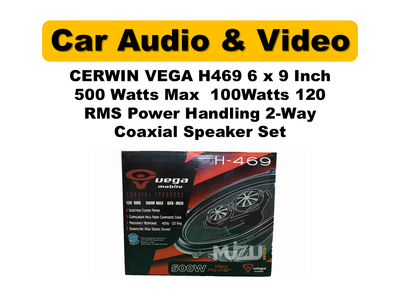 Cerwin Vega H469 6×9″ 2-Way Coaxial Speakers | 500W Max / 120W RMS