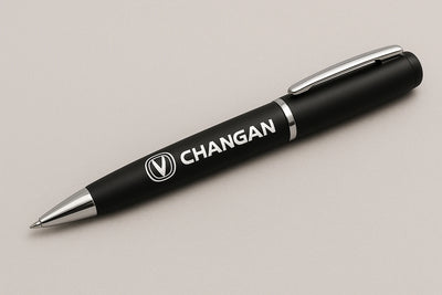 Changan Logo Pen – Sleek Black Metal Ballpoint for Auto Professionals