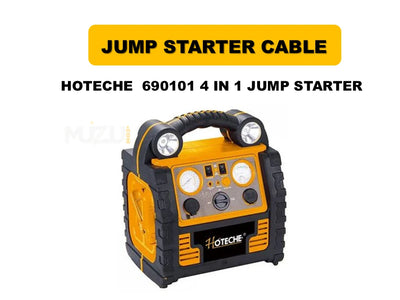 HOTECHE 690101 4-in-1 Jump Starter – 12V Car Battery Booster & Power Station