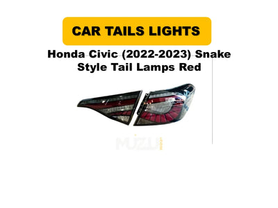 Honda Civic 2022–2023 Snake Style Red LED Tail Lamps | Sporty Rear Upgrade