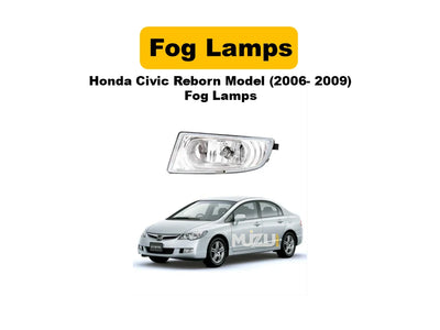 Honda Civic Reborn 2006–2009 Fog Lamps | Front Bumper Fog Lights Set