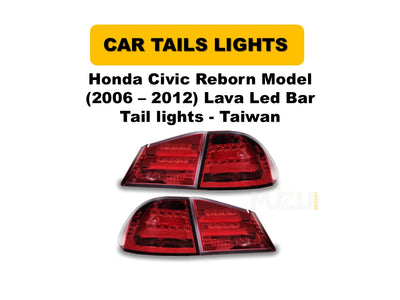 Honda Civic Reborn 2006–2012 Lava LED Bar Tail Lights | Sporty Rear Upgrade