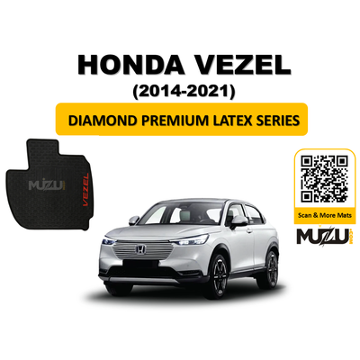 Honda Vezel Latex Rubber Car Floor Mats (2014–2021) – Durable All-Weather Protection