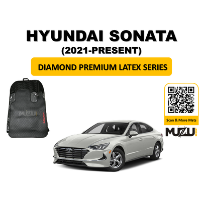 Hyundai Sonata 2021–Present Diamond Premium Latex Car Mats  Luxury 5D Protection