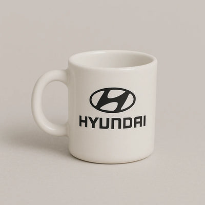 Hyundai Logo Mug – Premium White Ceramic Cup for Car Lovers
