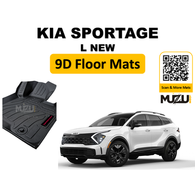 Kia Sportage L 2025 – 9D TPE Plastic Heavy Duty Car Floor Mats (Alpha  FWD  HEV)